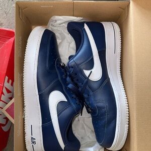 Nike Blue and White Sneakers